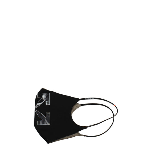 Off-White Black Cotton Facemasks Mens