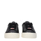 Kenzo Black Leather Low Top Sneakers