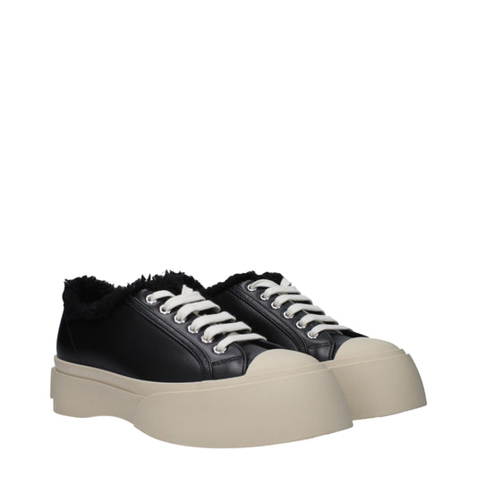 Marni Black Leather Chunky Sneakers