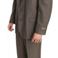 Dolce & Gabbana Brown Single Breasted Wool Suit