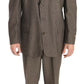 Dolce & Gabbana Brown Single Breasted Wool Suit