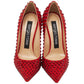 Sergio Rossi Red Calfskin Women Pump