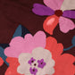 Dolce & Gabbana Maroon Floral Silk Crew Neck Blouse Top