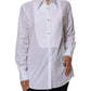 Dolce & Gabbana White Cotton Collared Long Sleeves Shirt Top