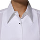 Dolce & Gabbana White Cotton Collared Long Sleeves Shirt Top