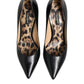 Dolce & Gabbana Black Calf Leather Stiletto Heels Pumps Shoes