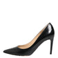 Dolce & Gabbana Black Calf Leather Stiletto Heels Pumps Shoes
