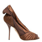 Dolce & Gabbana Brown Bette High Heeled Ankle Boots Shoes