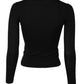 Dolce & Gabbana Black STAFF Round Neck Cardigan Sweater