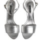 Dolce & Gabbana Silver KEIRA Heels Ankle Strap Sandals Shoes