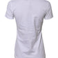 Dolce & Gabbana White Short Sleeves Crew Neck Top T-shirt