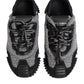 Dolce & Gabbana Black Gray NS1 Low Top Sneakers Shoes