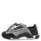 Dolce & Gabbana Black Gray NS1 Low Top Sneakers Shoes