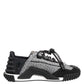 Dolce & Gabbana Black Gray NS1 Low Top Sneakers Shoes