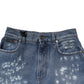 Dolce & Gabbana Blue Tattered High Waist Women Denim Jeans