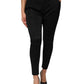 Dolce & Gabbana Black Acetate HighWaist Tapered Trouser Pants
