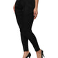 Dolce & Gabbana Black Acetate HighWaist Tapered Trouser Pants