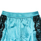 Dolce & Gabbana Blue Silk Garterized Straight Women Pajama Pants