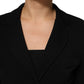 Dolce & Gabbana Black Viscose Single Breasted Blazer Jacket