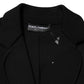 Dolce & Gabbana Black Viscose Single Breasted Blazer Jacket