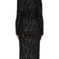 Dolce & Gabbana Black Sequin Bouclé Tweed Sheath Dress