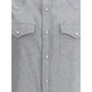 Brunello Cucinelli Gray Cotton Pattern Shirt