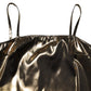 Dolce & Gabbana Metallic Gold Sleeveless A-line Mini Dress