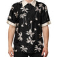 Dolce & Gabbana Black Printed Silk Short Sleeves Casual Shirt