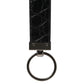 Dolce & Gabbana Black Leather Logo Metal Ring Keychain Holder Men Keyring Mens
