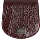 Dolce & Gabbana Burgundy Exotic Skin Coin Condom Case Holder Pocket Wallet Mens Wallet