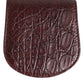 Dolce & Gabbana Burgundy Exotic Skin Coin Condom Case Holder Pocket Wallet Mens Wallet