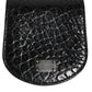 Dolce & Gabbana Black Exotic Skin Coin Condom Case Holder Pocket Wallet Mens Wallet