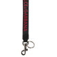 Dolce & Gabbana Black Red DG Logo Polyester Silver Men Keychain Keyring Mens