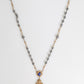 Dolce & Gabbana Gold Tone Beaded Chain Religious Cross Necklace