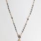 Dolce & Gabbana Gold Tone Beaded Chain Religious Cross Necklace
