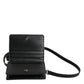 Dolce & Gabbana Black Leather Bifold Card Holder Crossbody Men Borse Bag Mens Wallet
