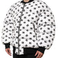 Dolce & Gabbana White DG Monogram Full Zip Quilted Jacket