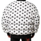 Dolce & Gabbana White DG Monogram Full Zip Quilted Jacket