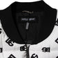 Dolce & Gabbana White DG Monogram Full Zip Quilted Jacket