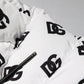 Dolce & Gabbana White DG Monogram Full Zip Quilted Jacket