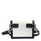 Dolce & Gabbana Beige Black Leather Card Holder Crossbody Men Borse Bag Mens Wallet