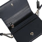 Dolce & Gabbana Beige Black Leather Card Holder Crossbody Men Borse Bag Mens Wallet