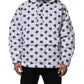 Dolce & Gabbana White DG Monogram Hooded Quilted Jacket
