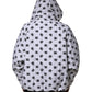 Dolce & Gabbana White DG Monogram Hooded Quilted Jacket