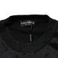 Dolce & Gabbana Black Polyester Pullover Sweatshirt Sweater