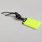 Dolce & Gabbana Yellow Green Rubber DG Embossed Adjustable Badge Holder Mens