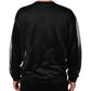 Dolce & Gabbana Black Polyester Pullover Sweatshirt Sweater