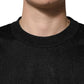 Dolce & Gabbana Black Polyester Pullover Sweatshirt Sweater