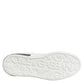 Dolce & Gabbana White Black Leather Portofino Sneaker Shoes