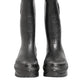 Dolce & Gabbana Metallic Black Pull On Rain Boots Men Shoes